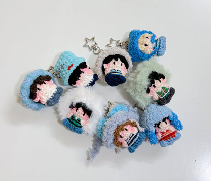 Stray Kids ATE era outfit inspired crochet keychain