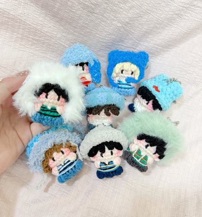 Stray Kids ATE era outfit inspired crochet keychain