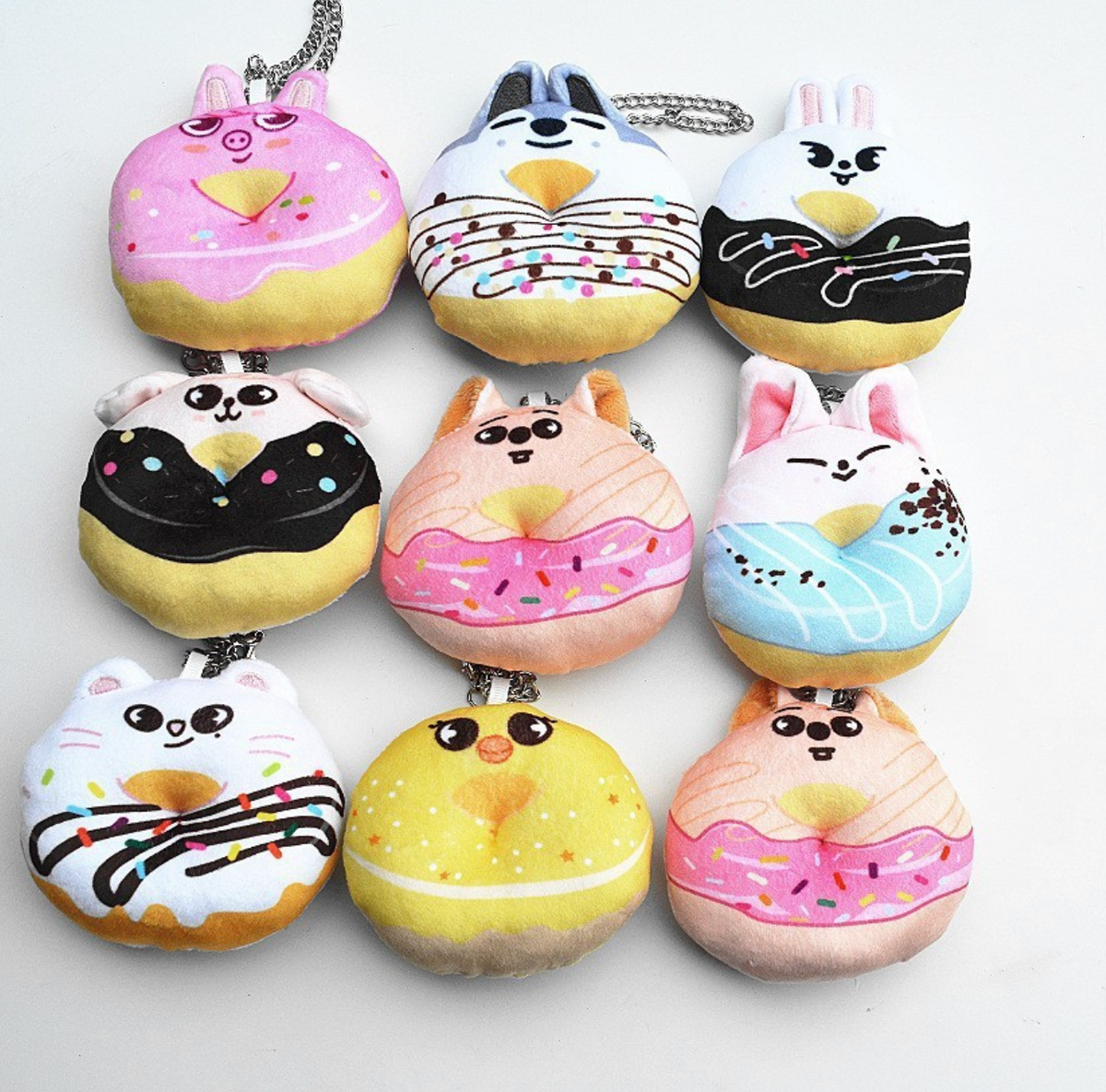 SKZOO donut plush keychain