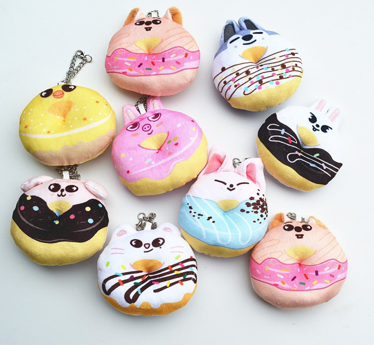 SKZOO donut plush keychain