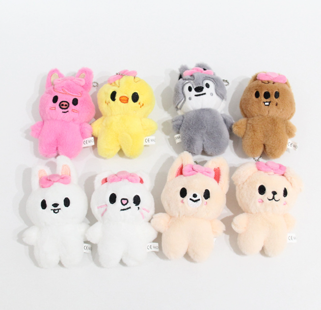 Stray Kids SKZOO Ribbon Plush keychain